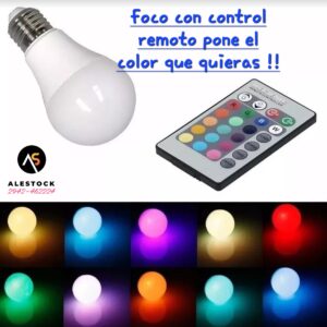 Lampara Led Rgb Con Control Remoto
